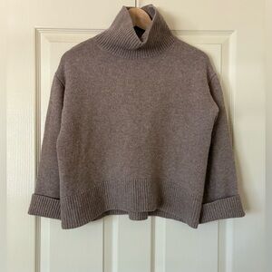 The Reset R Label - Taupe Mockneck Sweater - Size XS